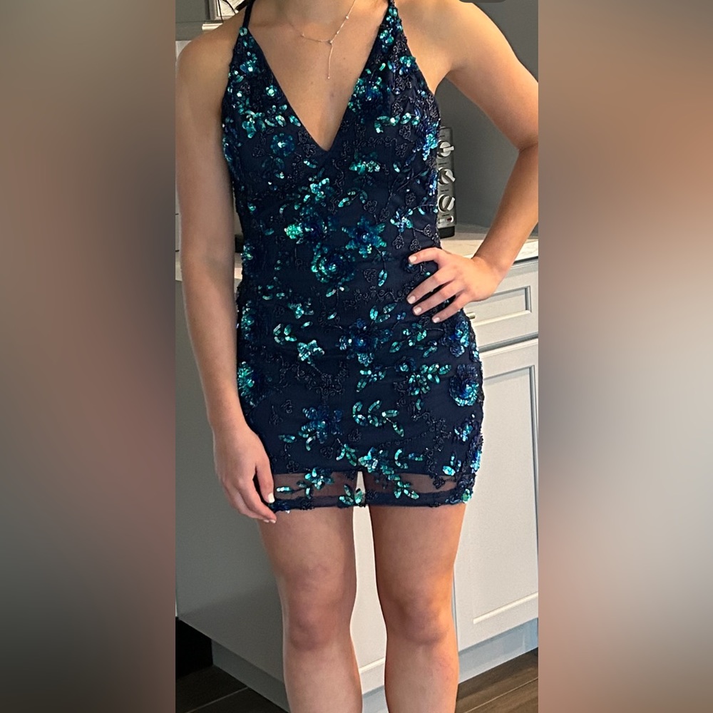 Gorgeous Navy Primavera dress - Size 2